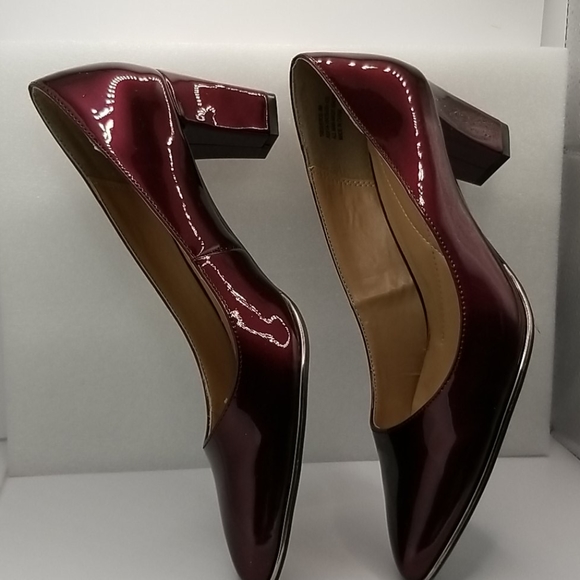 Kstudio patent burgundy block heels - Picture 4 of 10
